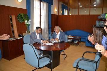 Visita del senador socialista Ramón Morales a Telde (Foto TA)